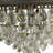 9-Light Raindrop Crystal Chandeliers Dimmable Tiered Black Crystal Pendant Lighting