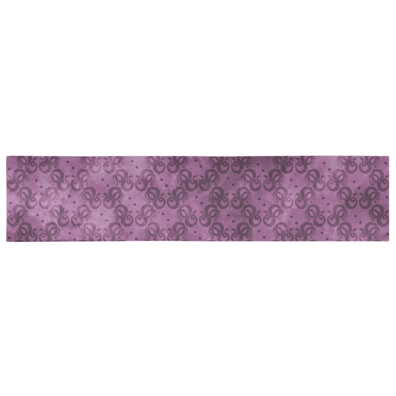 Chemin de table géométrique avicia, 91,5 po x 17,5 po, Rose, Polyester