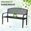 Banc de jardin en fer Efird