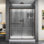 Porte de douche coulissante simple sans cadre l 60 po x H 72 po Infinity-Z