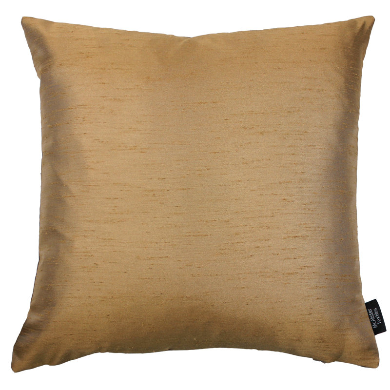 Bloxom Square Throw Cushion, Gold/Bronze, 43 x 43cm