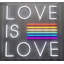 Enseigne néon Love is Love - 20 po x 21 po