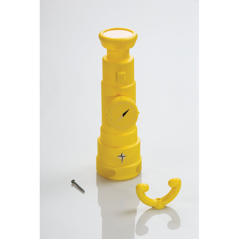 Plastic Playset Telescope, Hardware Included, Yellow