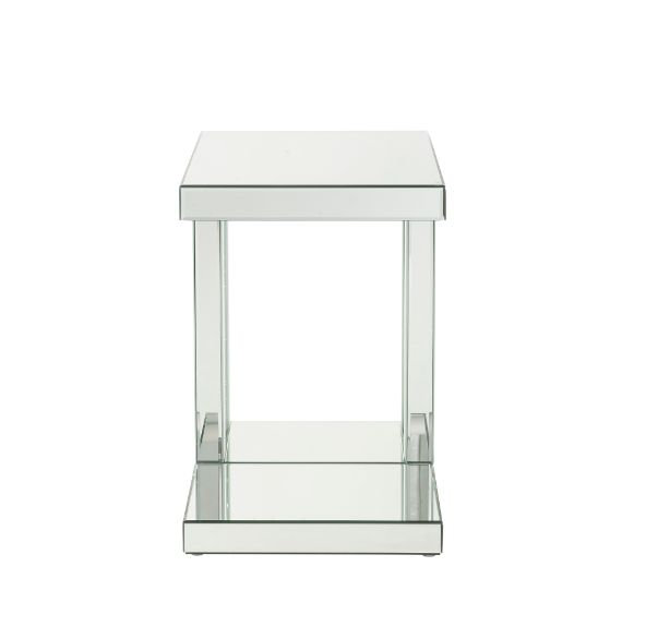 Darrington Mirrored Glass Top End Table