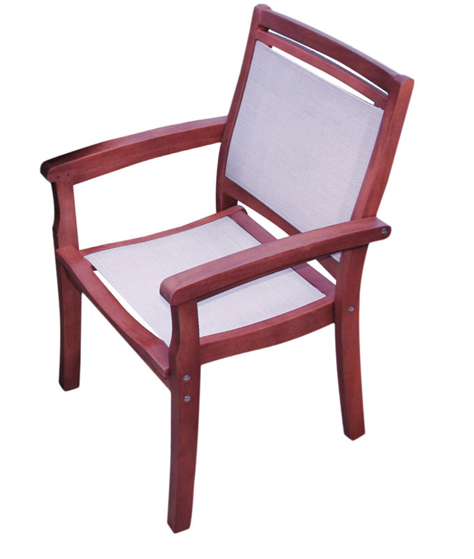 Fleur Premium All-Weather Wicker Outdoor Dining Armchair, Brown/Dark Brown