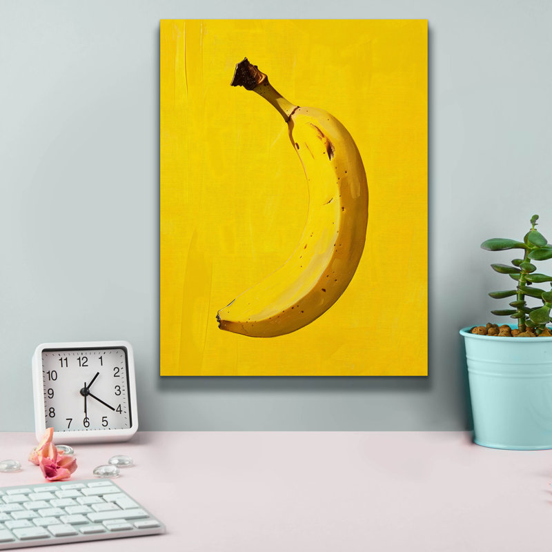«Banana» par Andreas Magnusson, art mural sur toile, 40 po x 54 po, H 16 po x l 12 po x P 0,75 po