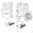 Vanity Desk Set With 3 Lights Brightness Adjustable, Mirror, Makeup Vanity Desk With Large Drawers & Three Level Storage Dreeser