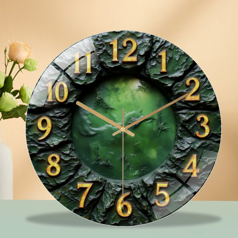Horloge murale en verre 1-12 "
