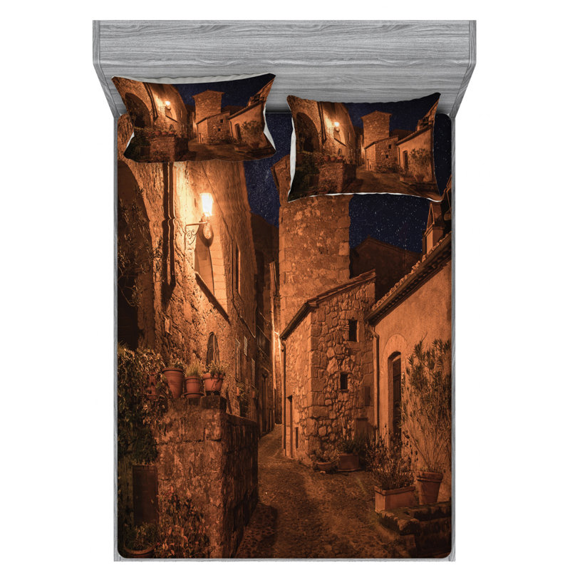 Microfiber Sheet Set, Full Sheet Set with Fitted Sheet