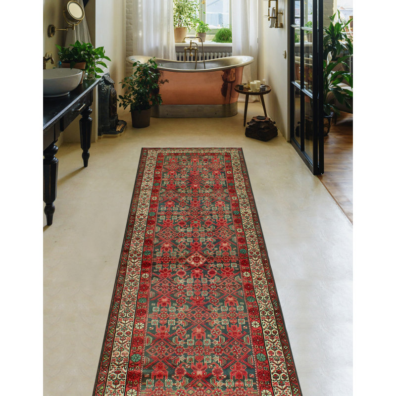 Khusbu Distressed Alecia Navy Runner
