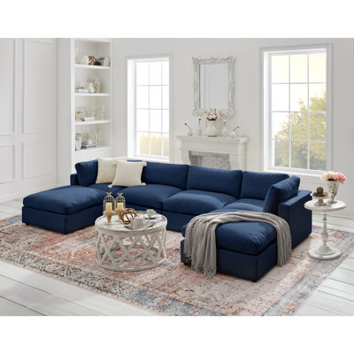 Judith Upholstered U-Shaped Sectional Symmetrical