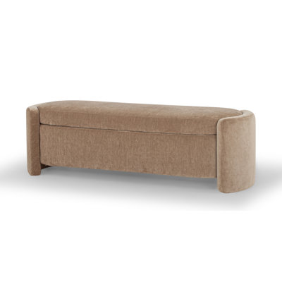 Banc de rangement rembourré 62 po Mizel