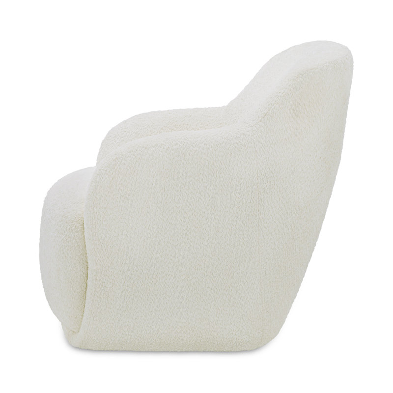 Laci Lounge Chair, Cream Boucle