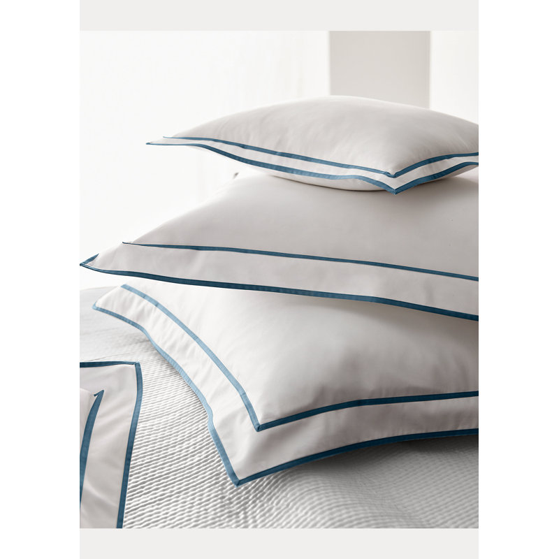 Standard Queen Cotton Sham with Trim Border