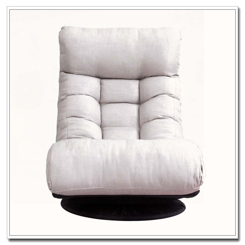 Fauteuil inclinable simple, Gris, 35.8" H x 22.8" W x 45.3" D