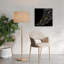 Arbre de Noël noir noir abstrait arbre minimaliste, impression d'art mural-1427352630