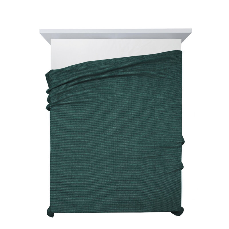 Montevia Polyester No Pattern Bedspread, 220 x 240 cm, Turquoise