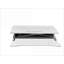 Convertisseurs de bureau, élévateur assis-debout réglable en hauteur, double écran et amp; Poste de travail pour ordinateur portable avec plateau à clavier large | Blanc | Bois aggloméré + métal