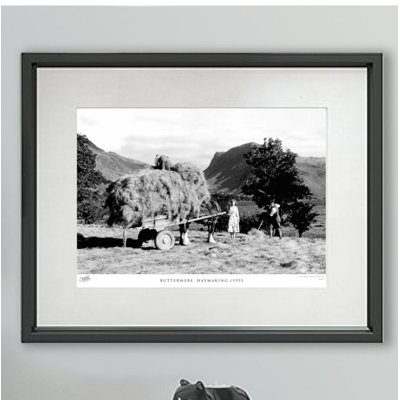Buttermere, Haymaking C1955 by Francis Frith - Single Picture Frame Print