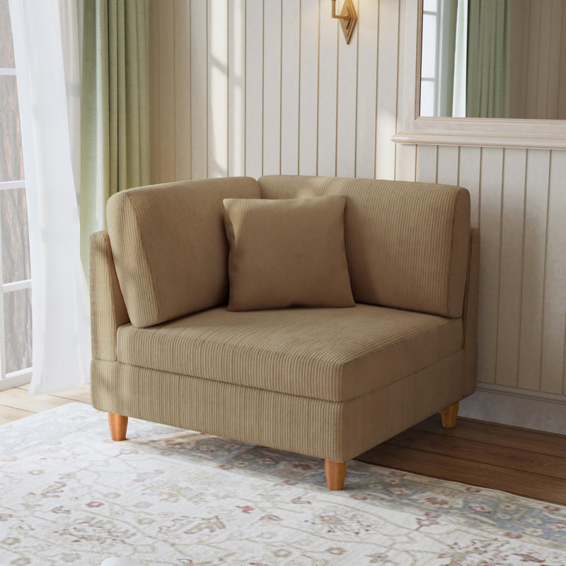 Upholstered Accent Chair, Camel
