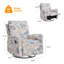 35" Wide Boucle Manual Swivel and Rocker Standard Recliner Chair with Wing Back-131167686