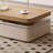 Japanese log style solid wood coffee table