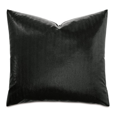 Janus Faux Leather Throw Pillow