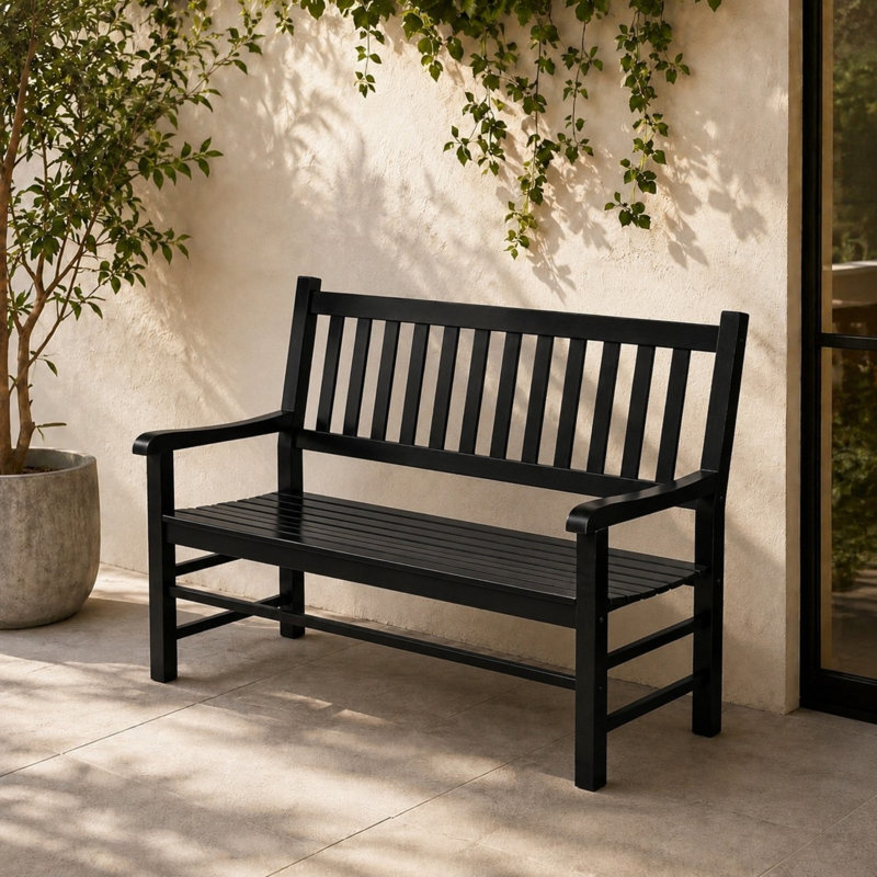 Banc d'extérieur Almah, Noir