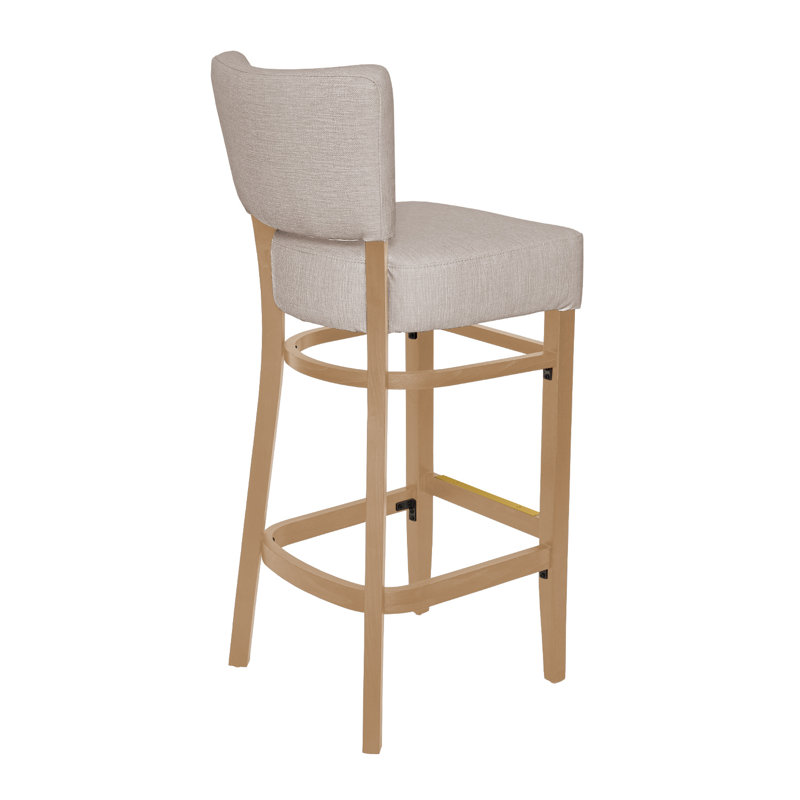 Tabouret de bar Madison, Kaki, Bois naturel