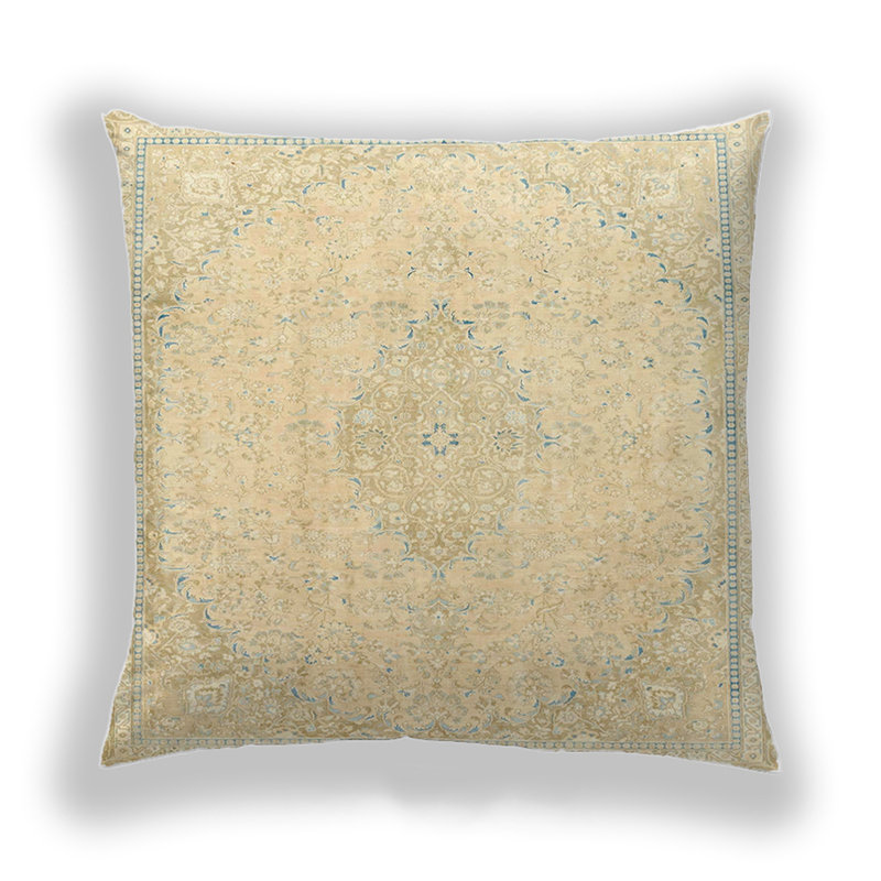 Coussin Abstract 2160, Microsuède, Crème