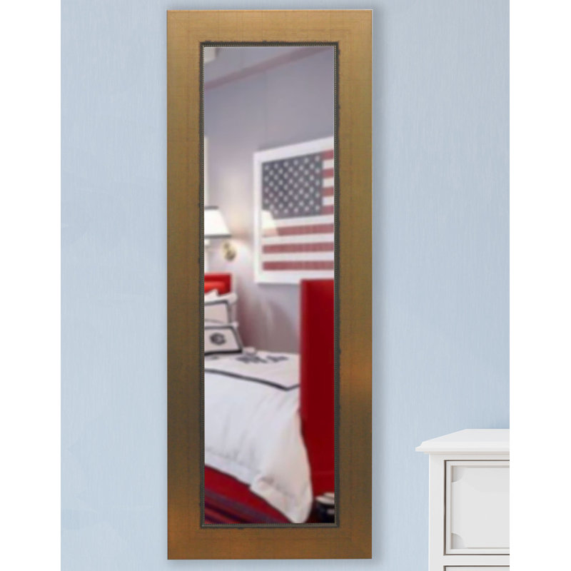 Massi Wood Flat Wall Mirror, 59" H x 20" W
