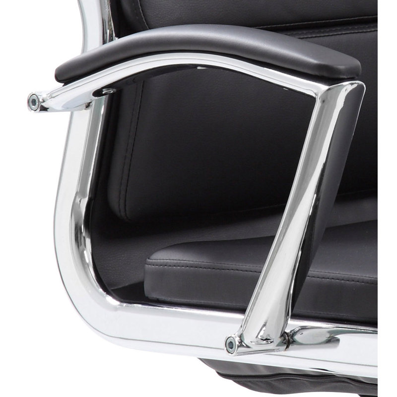 Conference Chair, Black, Smooth Vinyl