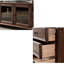 Crédence de rangement en bois massif l 86,61 po American Style
