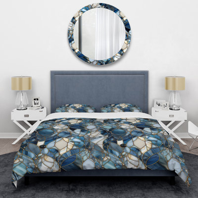 Fantasy Marble Pattern II - Marble Duvet Cover Set - Microfiber Polyester