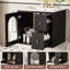Ensemble de meuble-lavabo mural moderne pour petit espace avec lavabo en céramique de qualité supérieure, 2 tiroirs et 1 porte à fermeture en douceur-113640642