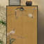 Armoire de rangement à pieds hauts en bois massif