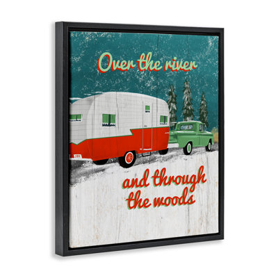 Rustic Christmas Road Trip Floating Frame, design by Jilly Jack Designs
