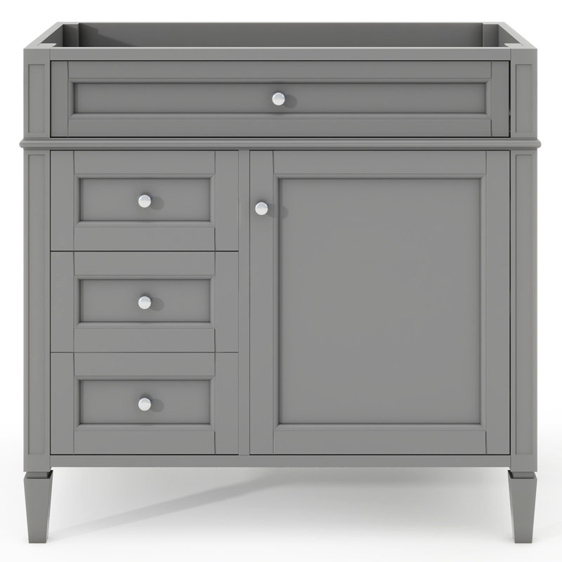 Meuble-lavabo 36 po sans lavabo supérieur, Gris