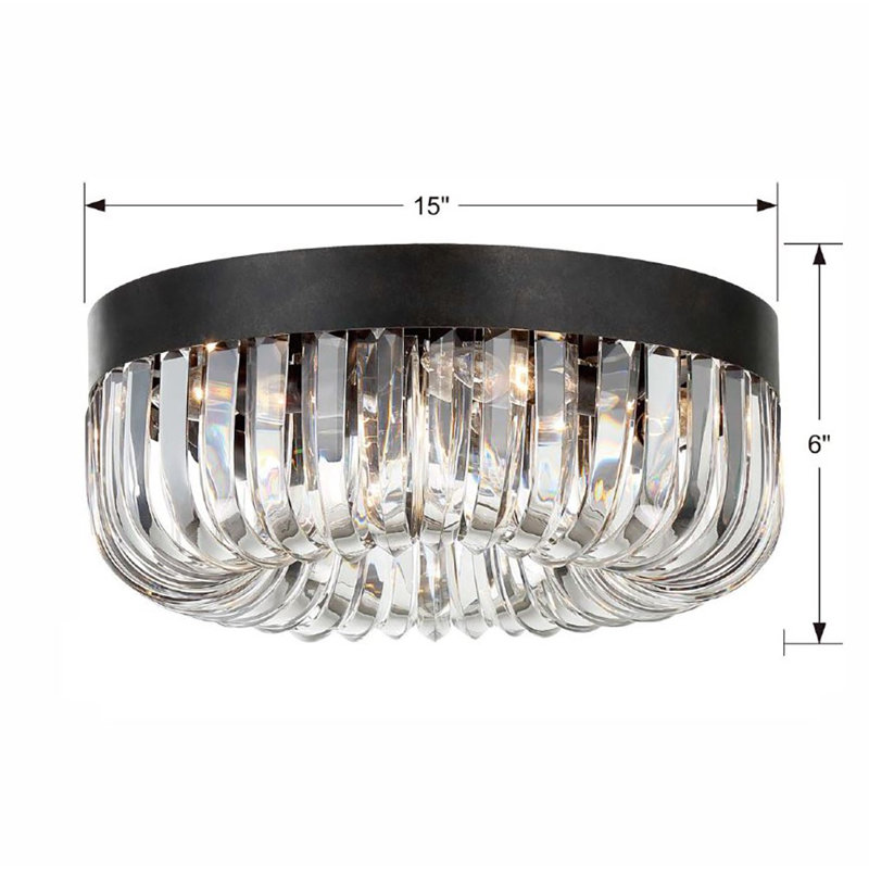Charlin 1 Light 15" Flush Mount