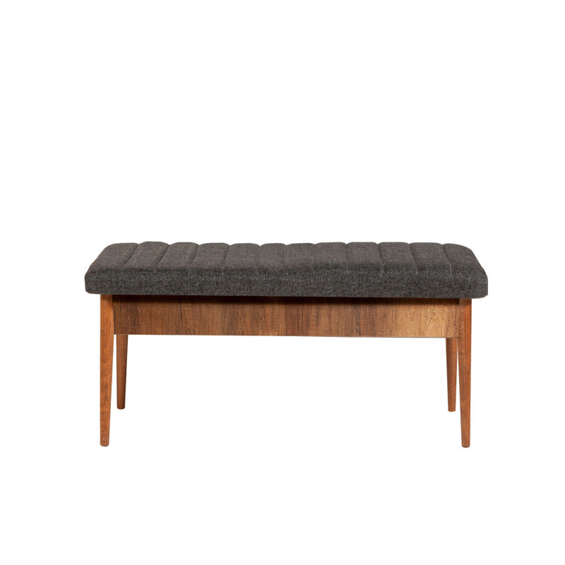 Banc rembourré Nalley, Noyer / anthracite