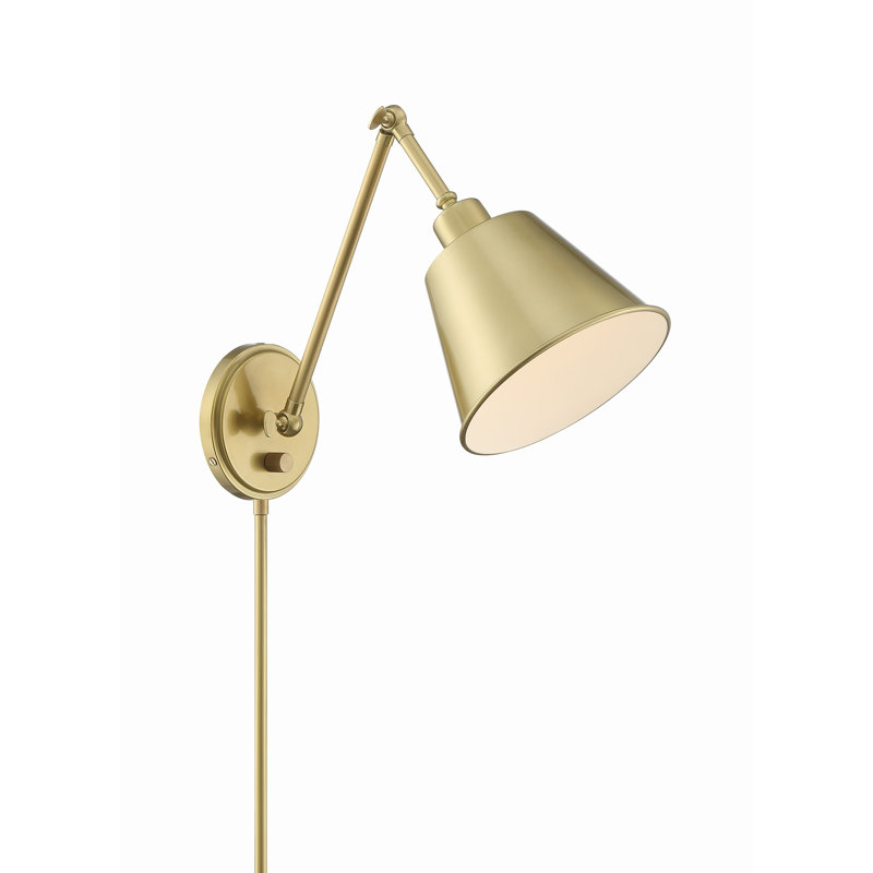 Swing Arm Sconce, Gold