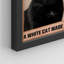«I'm Not Bad Luck Black Cat Bathroom» sur papier-98299207-98299209