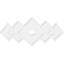 Médaillon de plafond contemporain en PVC de qualité architecturale, l 30 po x H 20 po x P 3 po x P 9 1/4 po x P 1 po-36076722