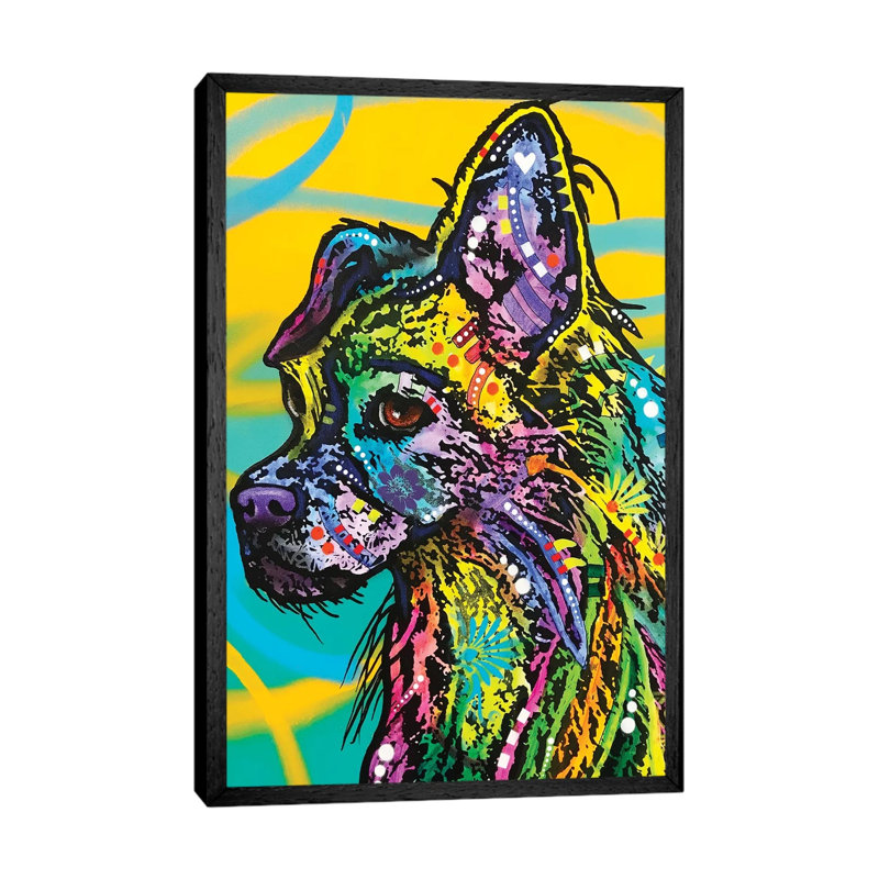 Love Is by Dean Russo - Print on Canvas, Black Framed, 66.04cm H x 45.72cm W x 3.81cm D