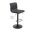 Ensemble de 2 tabourets de bar touffetés en tissu, tabourets de bar réglables à hauteur de comptoir pivotante avec dossier, chaises de bar rembourrées sans accoudoir pour la cuisine et le café-33198492-118611200-118611198