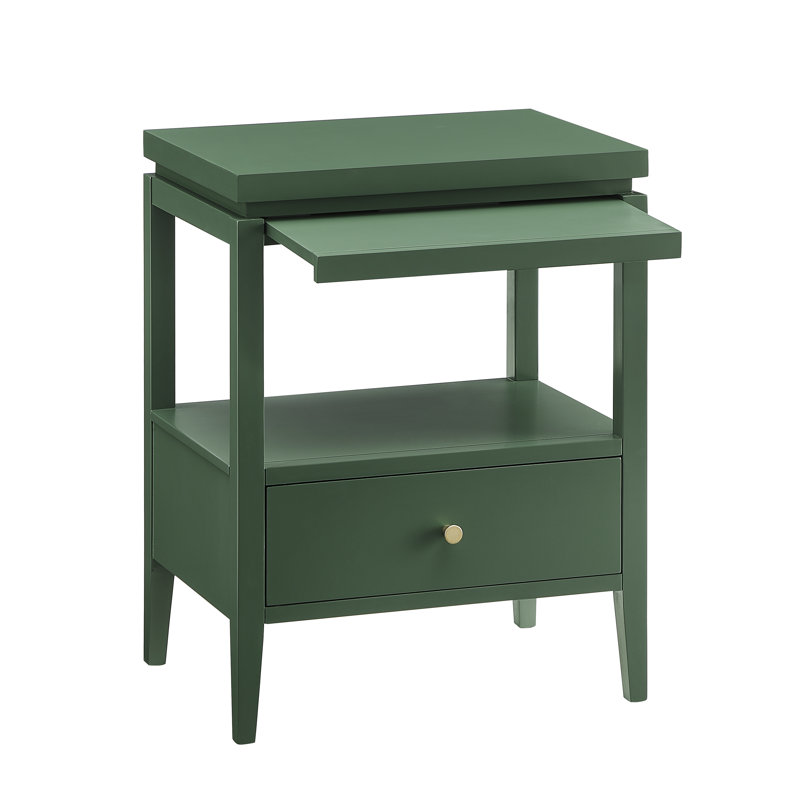 Lovell 1-Drawer Nightstand - Set Of 2, Green