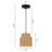 Frese 1 - Light Black Drum Pendant