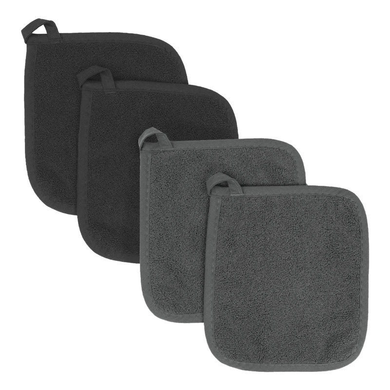 RITZ Pocket Mitts 4-Pack, Black/Graphite