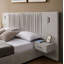 Très grand lit tapissier en chenille avec tête de lit et structure solide-1010613924-1010613926