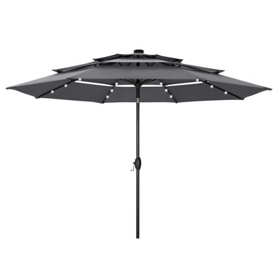 120'' Lighted Umbrella With Crank